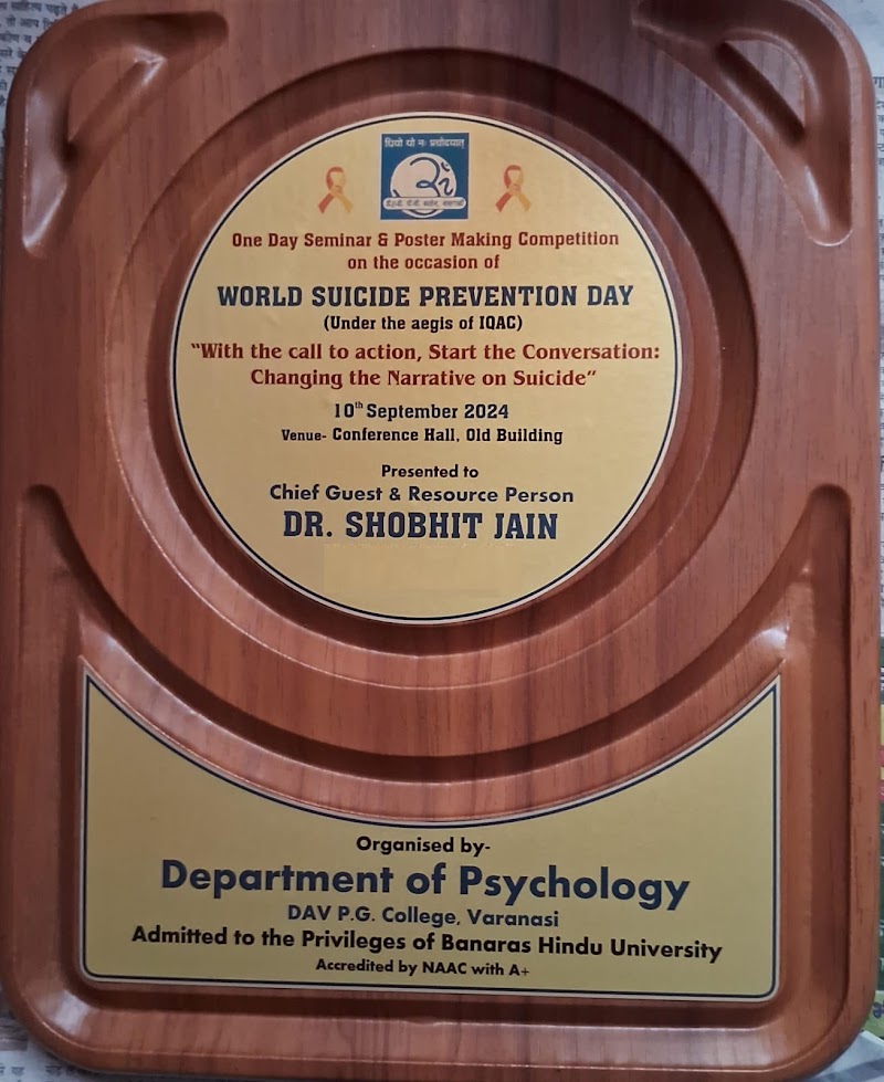 BEST PSYCHIATRIST Dr. Shobhit Jain AIIMS - Psychologist in Bhelupur, Varanasi (Photo by BEST PSYCHIATRIST Dr. Shobhit Jain AIIMS)