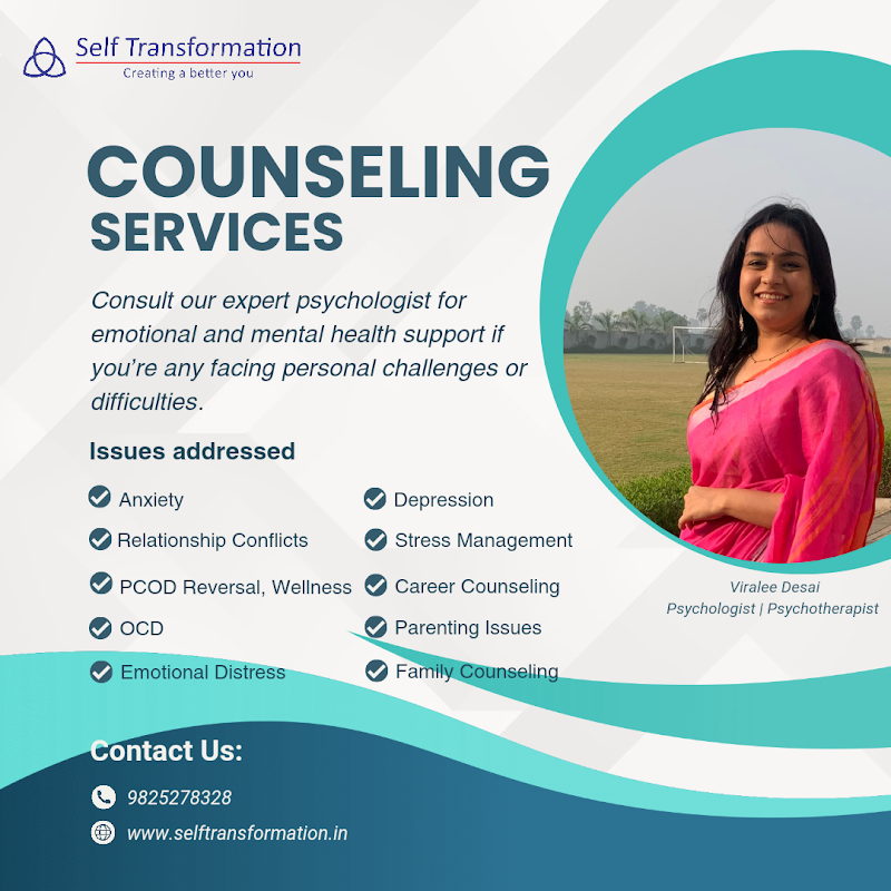 Self Transformation | Psychologist, Counsellor, Therapist & Vastu Consultant - Psychologist in New Magdalla, Surat (Photo by Self Transformation | Psychologist, Counsellor, Therapist & Vastu Consultant)